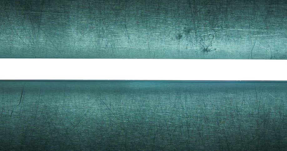 Brightly lit white glowing light bar shakes against scratched up flat blue surface