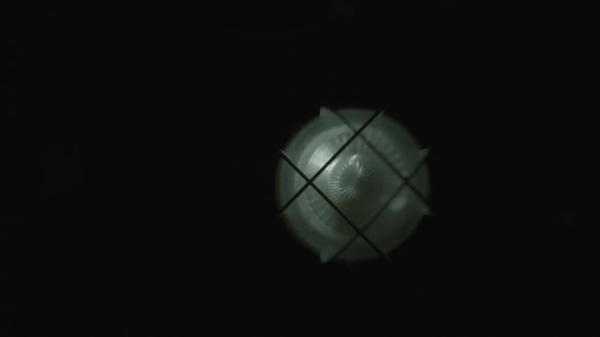 A light bulb moves forwards and backwards