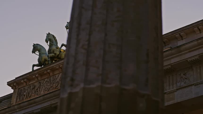 Statues on top of a building