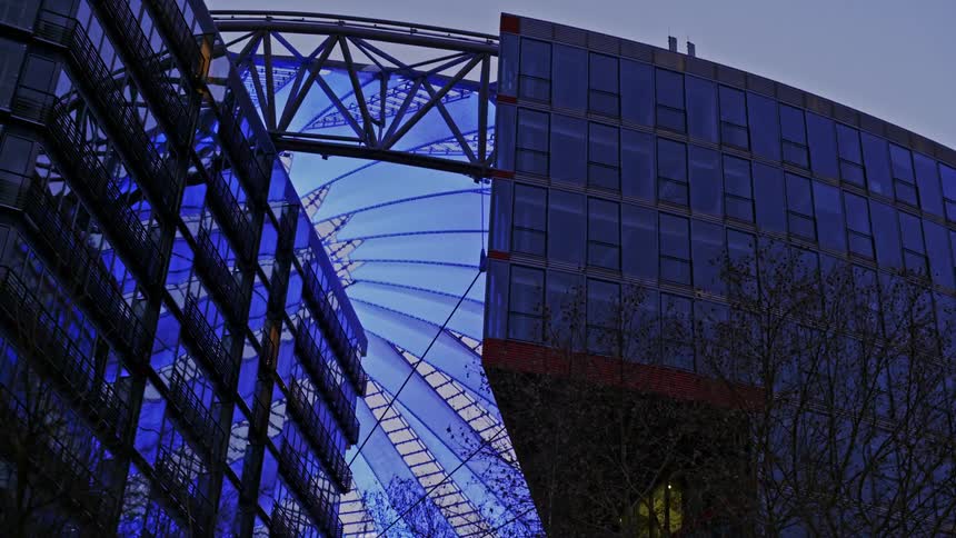An office building in a city