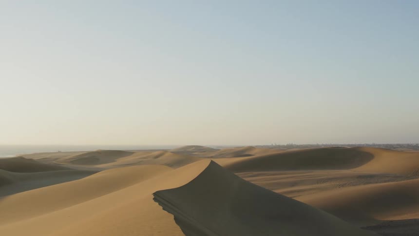 Sandy hills in a desert