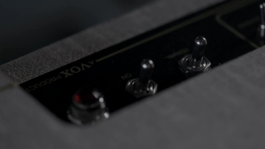 Close up of switches on a piece of equipment