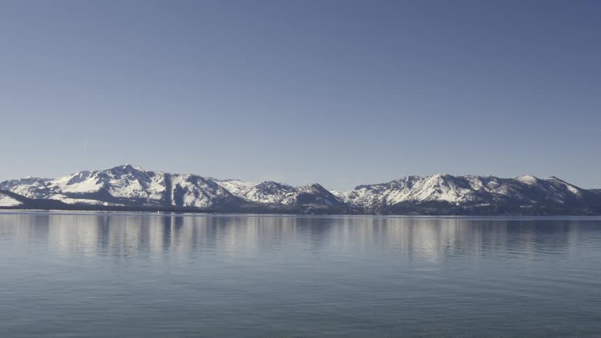 Water flows along icy mountains