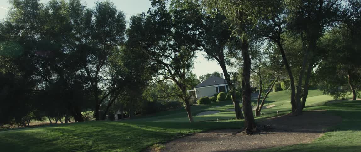 A golf course seen in passing