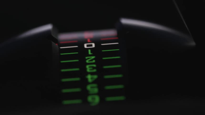 The lever is lined with numbers