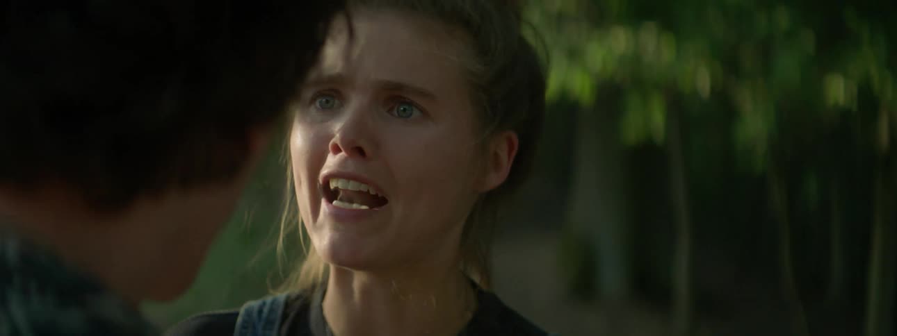 A white female teenager undergoes an emotional meltdown and screams at her boyfriend
