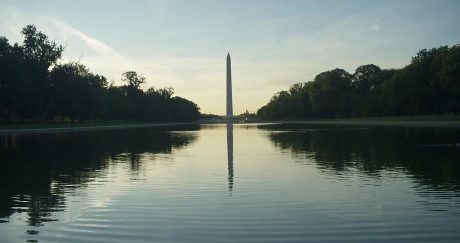The washington monument obelisk on the national mall in washington dc