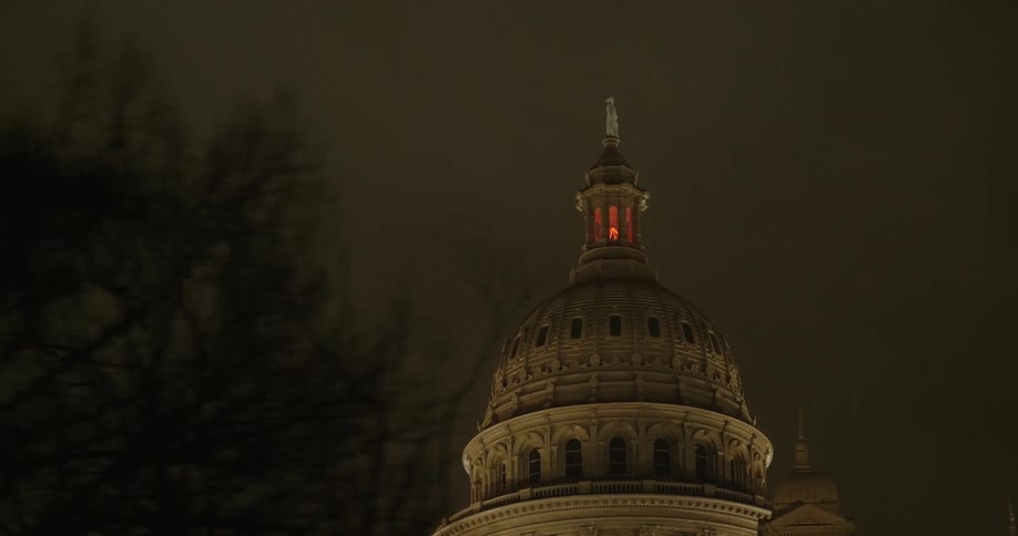 The top of a government building