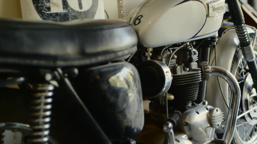 Close up of a motorcycle