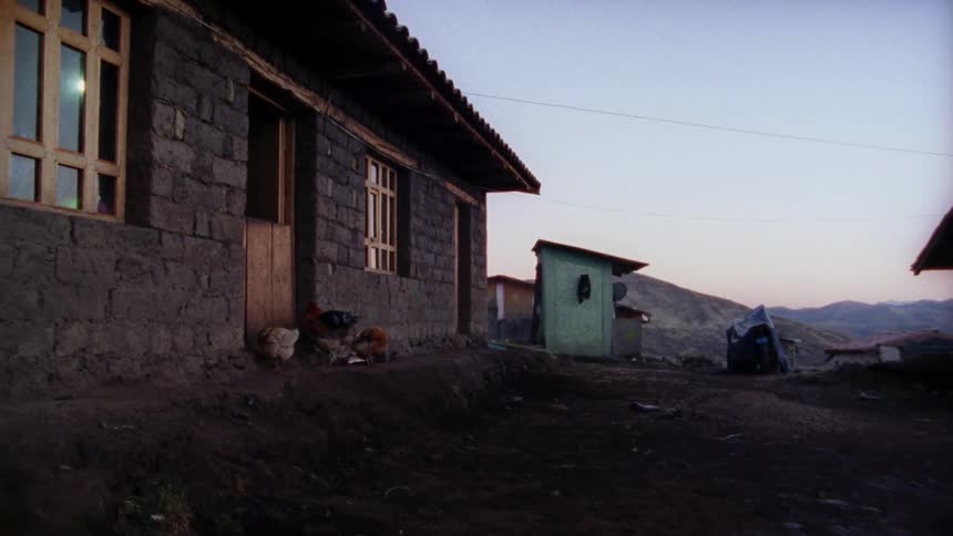 Buildings sit in the rural countryside