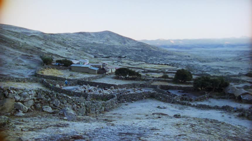 Buildings in a rural area