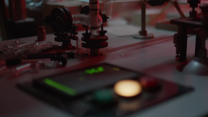 A person is turning the knob on the machine