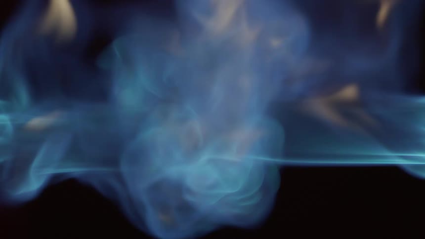 Flames joining together and burning