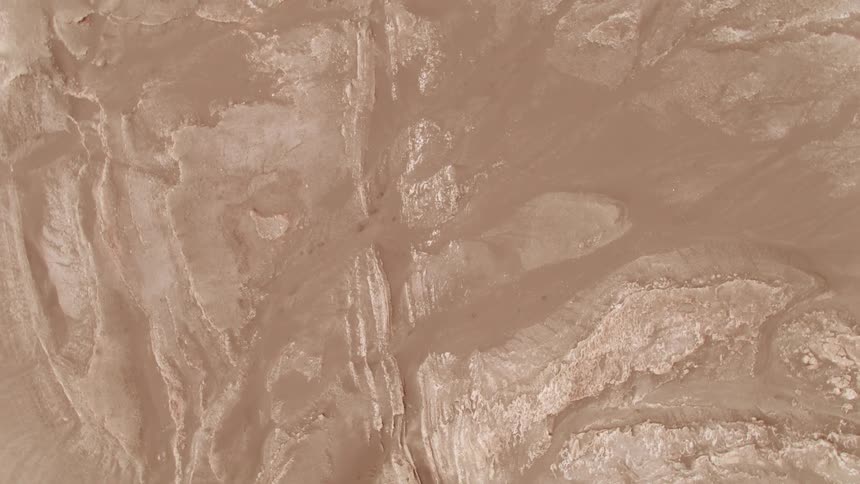 Birds eye view of a desert