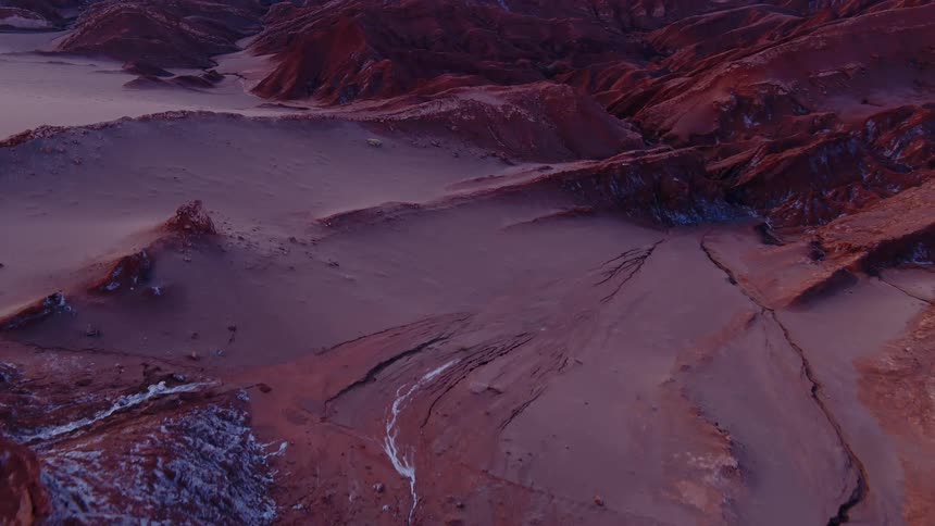 A canyon with the sky in the background