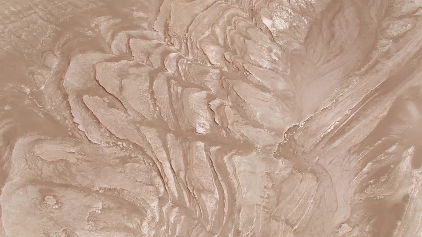 A desert terrain show signs of old erosion
