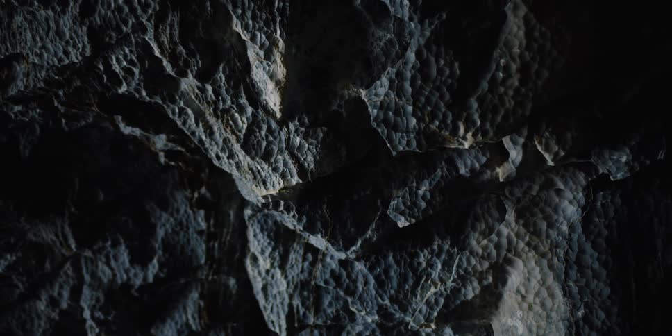 Close up view of black rocks