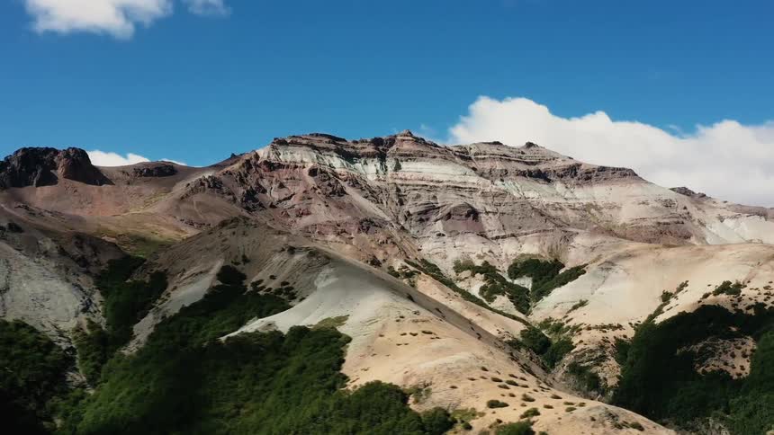 Timelapse of clouds over a mountain range