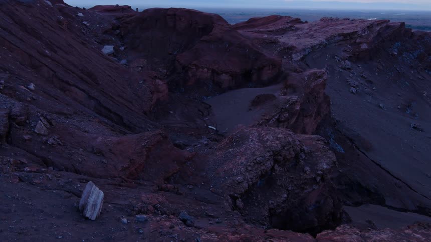 Past the canyon is the ocean
