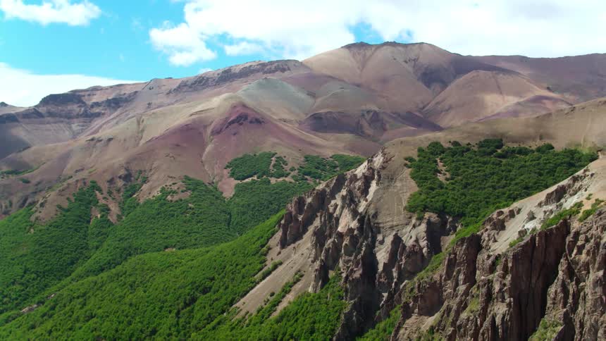 Aerial view of mountains