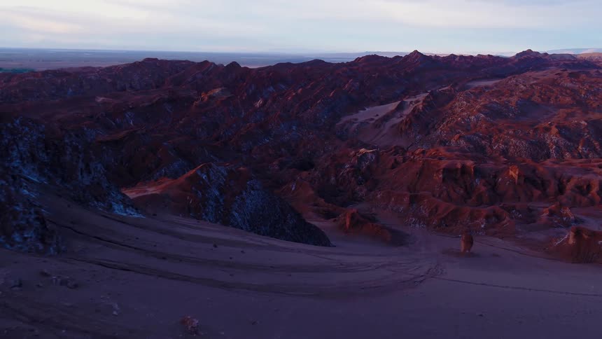 The mountains are low and full of ridges
