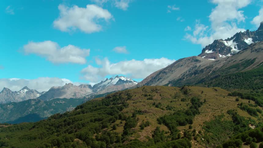 Landscape view of a mountain range