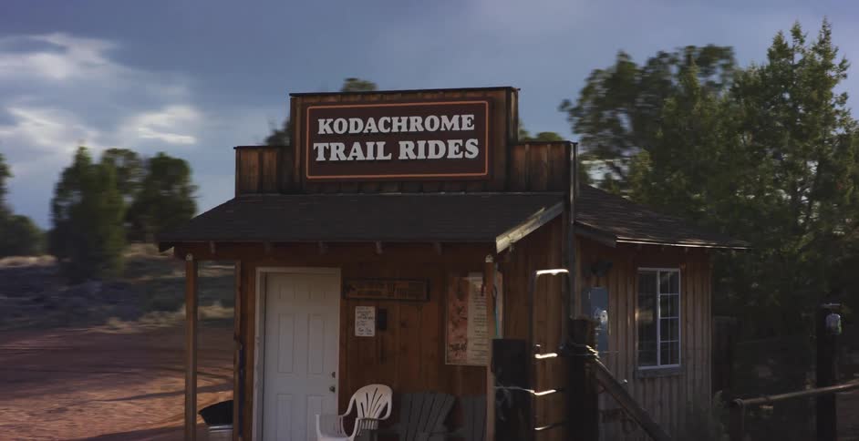 Horseback rides are offered near the entrance to a canyon