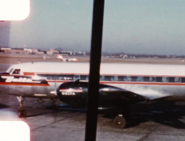 Airplanes on a runway