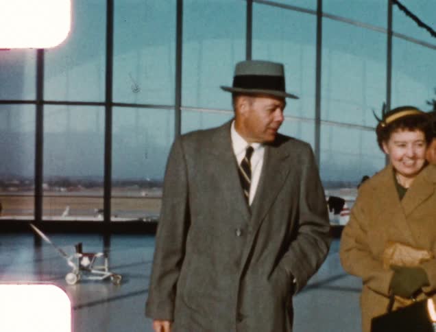 People walking in an airport terminal
