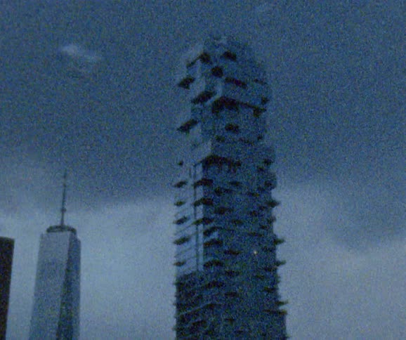 A view of a downtown city is displayed