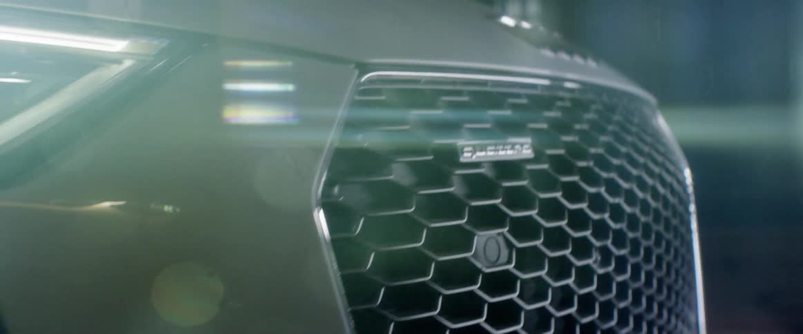 Close up of the front of a car
