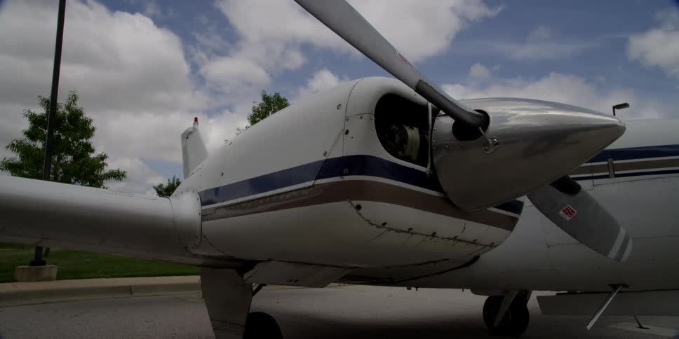 A helicopter is parked outdoors