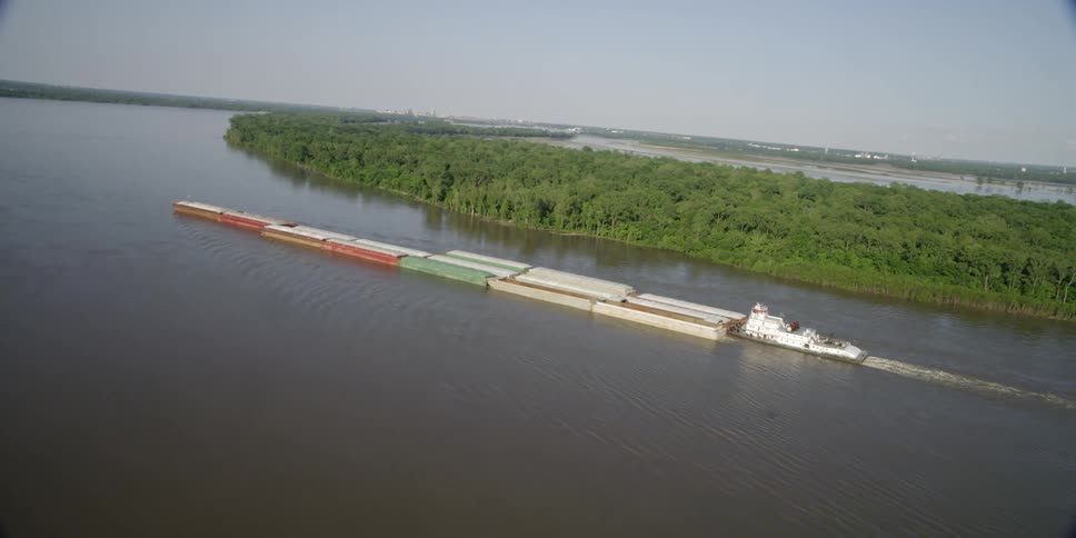 A shipping cargo and containers on the water