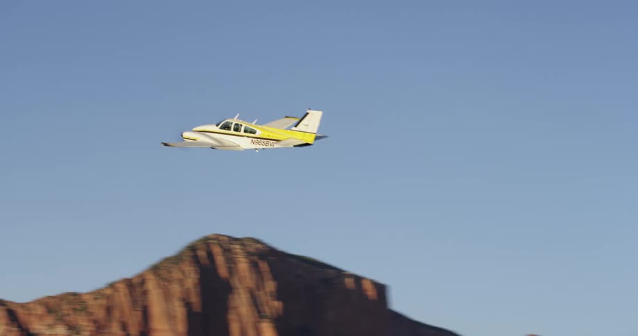 The plane is taking off into the sky