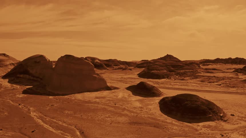 descending over Mars