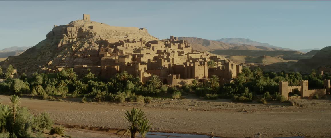 A landscape is displayed during midday