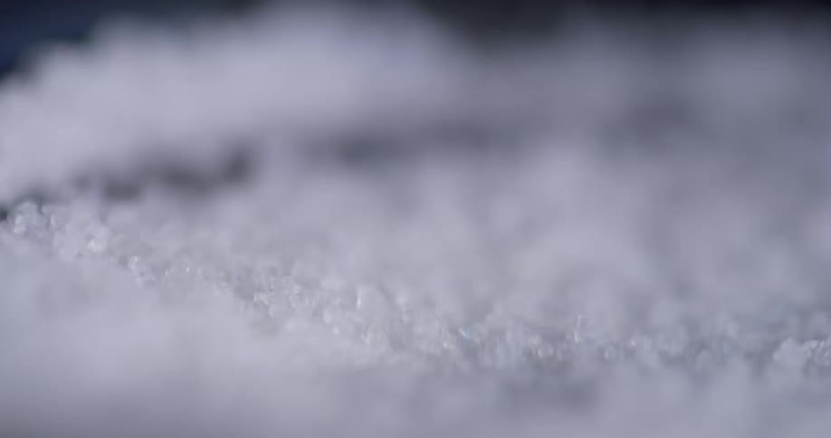The white substance shakes and jumps around