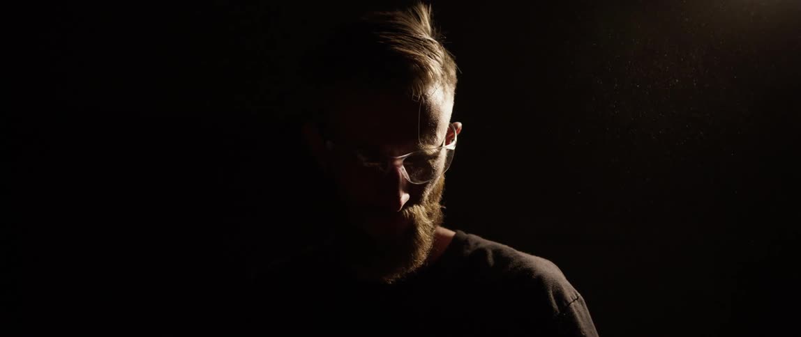 Close up of a mans face