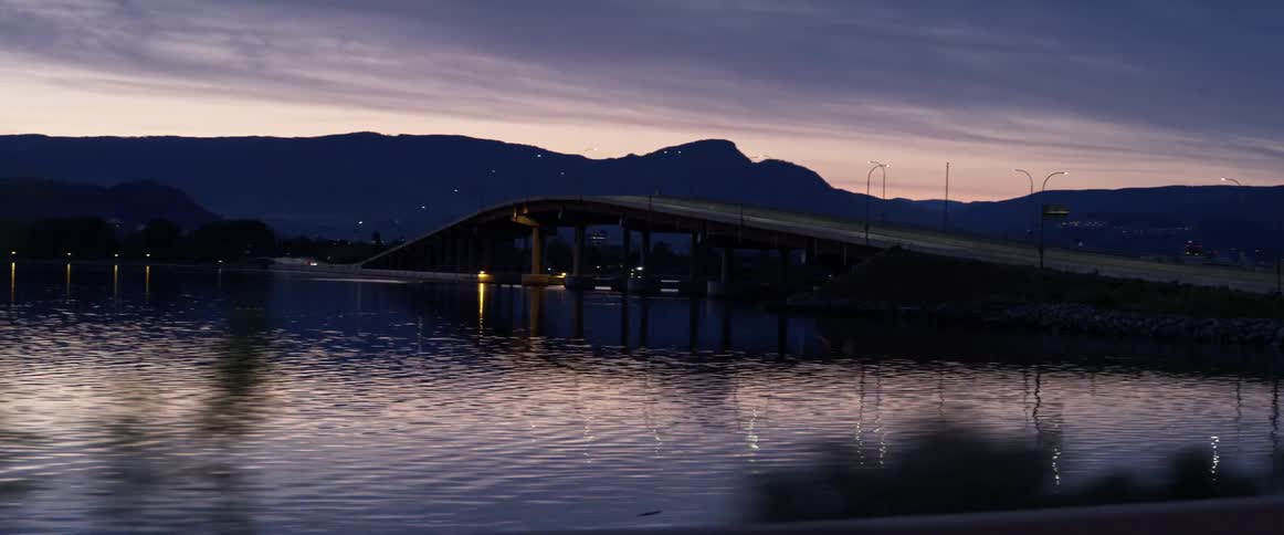A bridge crossing over the water