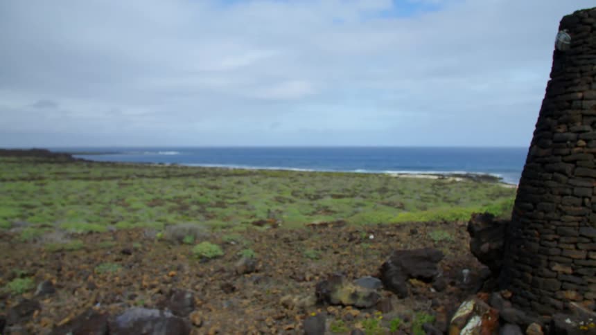 Landscape view of the water and coast