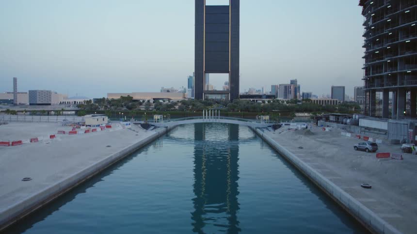 A monument in a city