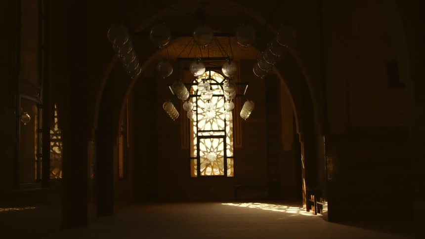 The interior of a building