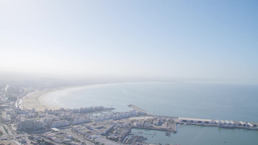 Aerial view of the kasbah of agadir or agadir oufla