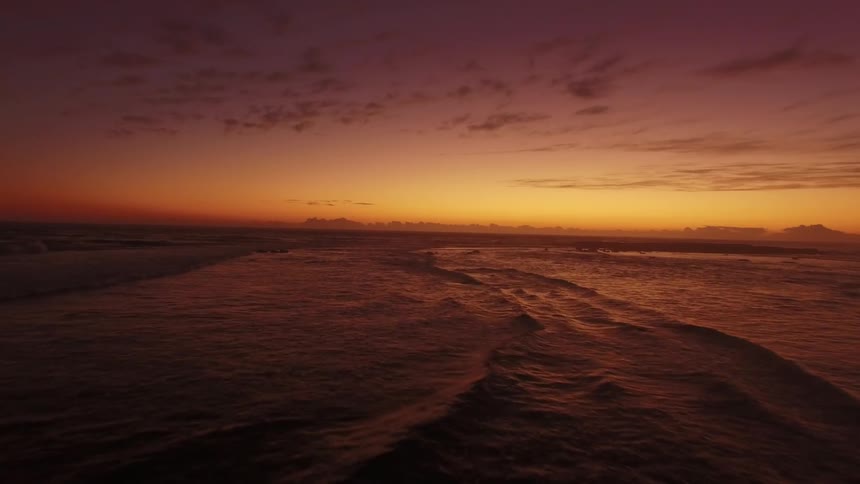 View of a beach at sunset