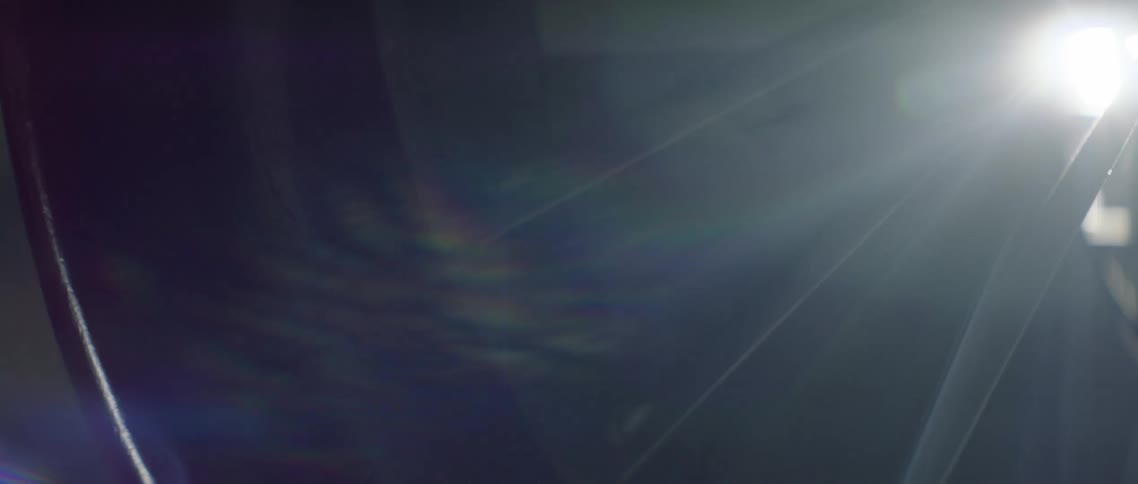 The sunlight shining through jet fan blades