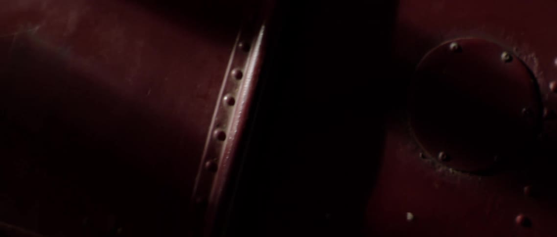 Rivets and metal of vintage war plane