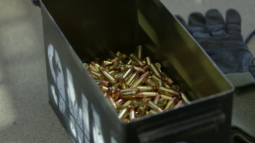 A bucket of bullets