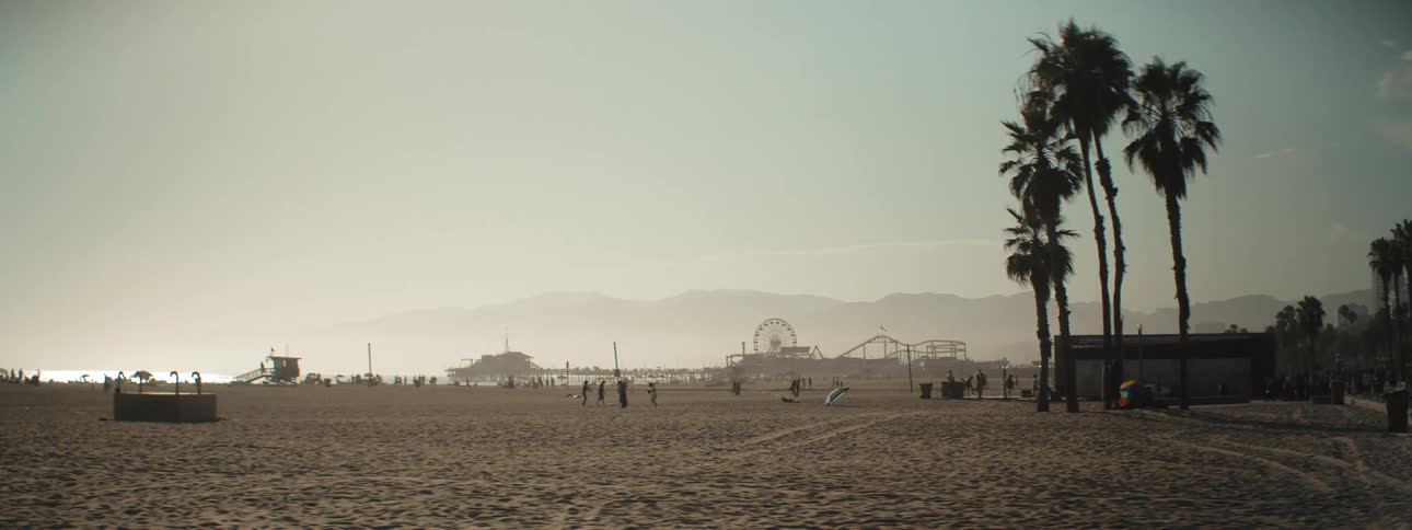 People walking on a beach