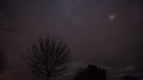 Astro Time lapse of Milky Way as clouds pass