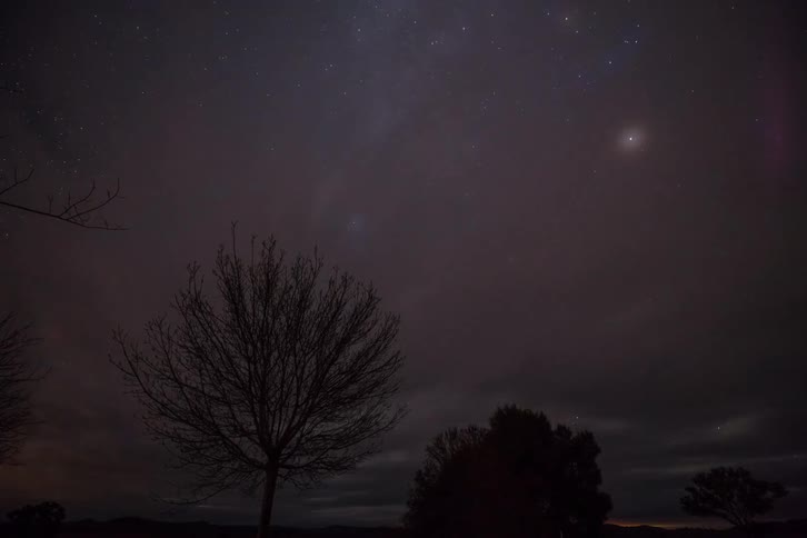 Astro Time lapse of Milky Way as clouds pass